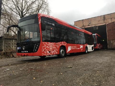 Электробусы КАМАЗ для Перми 8 Ноября 2023 