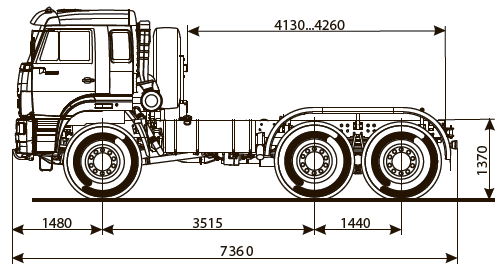 Шасси KAMAZ-65221-53