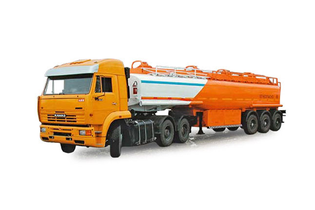 КАМАЗ-6460 и полуприцеп-цистерна 96231