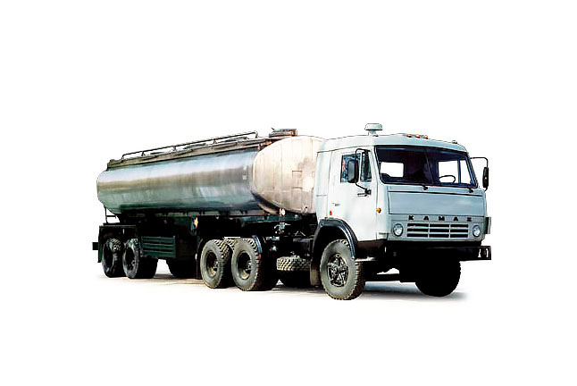 Автоцистерна для пищевых продуктов ОТА-13.5H в составе тягача КАМАЗ-54115 (6x4)