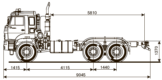 Шасси KAMAZ-65224-53
