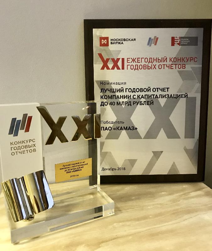 «КАМАЗ» - победитель конкурса годовых отчётов «КАМАЗ» - победитель конкурса годовых отчётов